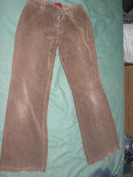 Pantalon velour marron clair